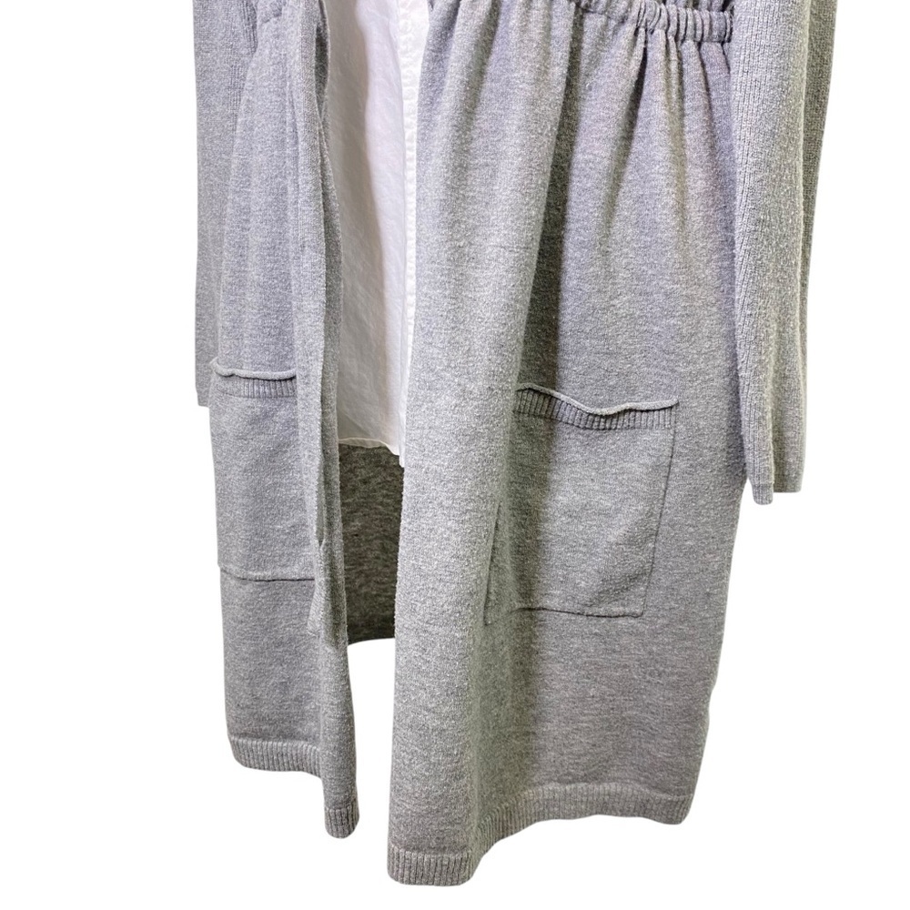 TORRID Women's size 0 (L) Gray Everyday Anorak Hooded Cinched Waist Sweater - Picture 8 of 11